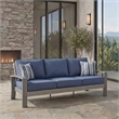 Signature Design by Ashley Gale Limestone Outdoor Sofa with Cushion