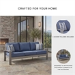 Signature Design by Ashley Gale Limestone Outdoor Sofa with Cushion