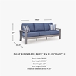 Signature Design by Ashley Gale Limestone Outdoor Sofa with Cushion