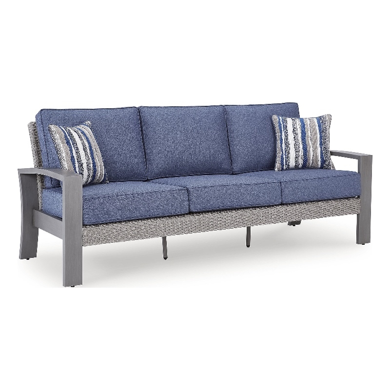 Signature Design by Ashley Gale Limestone Outdoor Sofa with Cushion