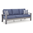 Signature Design by Ashley Gale Limestone Outdoor Sofa with Cushion