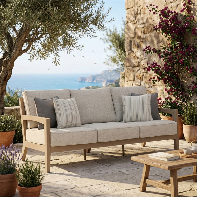 Signature Design by Ashley Myrtle Shore Outdoor Sofa with Cushion