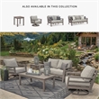 Signature Design by Ashley Narwhal Smoke Outdoor Swivel Lounge with Cushion