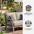 Signature Design by Ashley Narwhal Smoke Outdoor Loveseat with Cushion