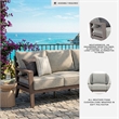 Signature Design by Ashley Narwhal Smoke Outdoor Sofa with Cushion