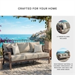Signature Design by Ashley Narwhal Smoke Outdoor Sofa with Cushion