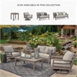 Signature Design by Ashley Narwhal Smoke Outdoor Sofa with Cushion
