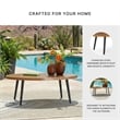 Signature Design by Ashley Needle Snow Outdoor Coffee Table