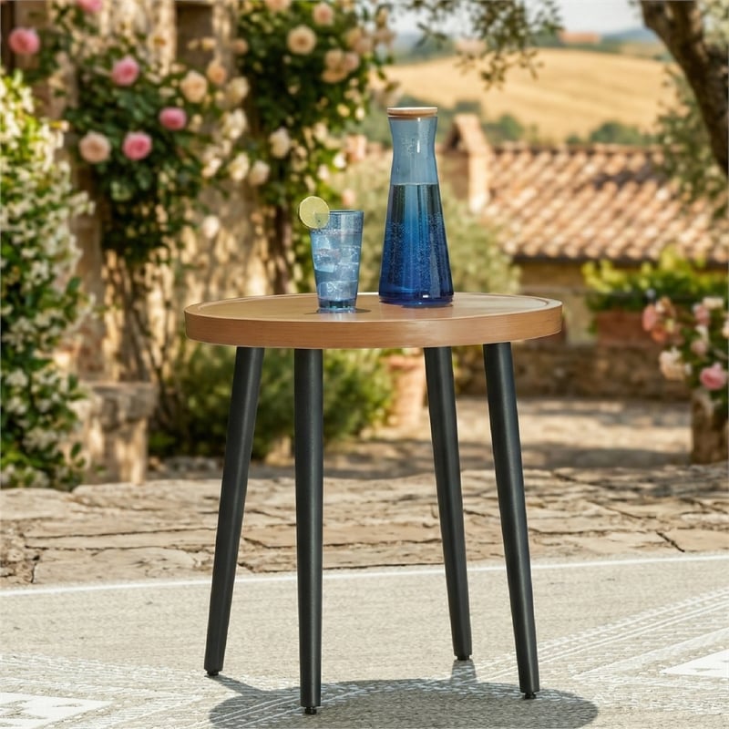 Signature Design by Ashley Needle Snow Outdoor End Table