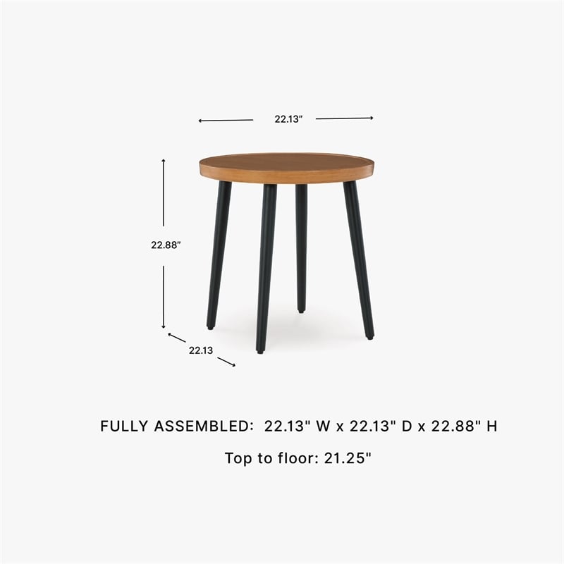 Signature Design by Ashley Needle Snow Outdoor End Table