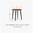 Signature Design by Ashley Needle Snow Outdoor End Table