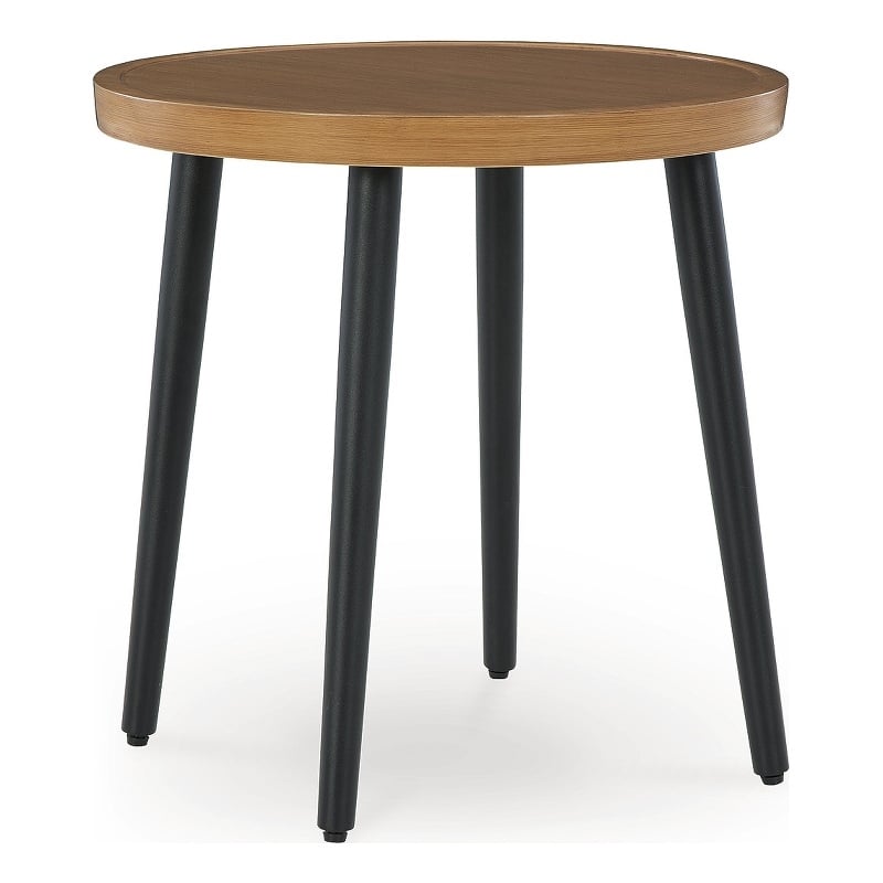 Signature Design by Ashley Needle Snow Outdoor End Table