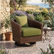 Signature Design by Ashley Needle Snow Outdoor Swivel Lounge Chair with Cushion