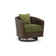 Signature Design by Ashley Needle Snow Outdoor Swivel Lounge Chair with Cushion