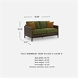 Signature Design by Ashley Needle Snow Outdoor Loveseat with Cushion