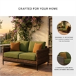 Signature Design by Ashley Needle Snow Outdoor Loveseat with Cushion