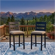 Signature Design by Ashley Bayou Clay Outdoor Bar Stool (Set of 2)