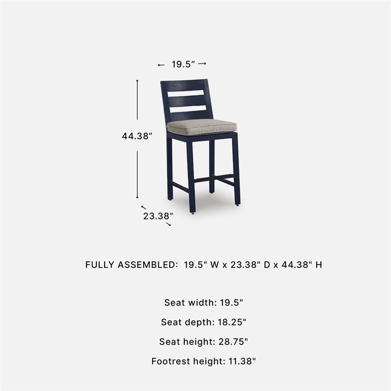 Signature Design by Ashley Bayou Clay Outdoor Bar Stool (Set of 2)