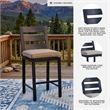 Signature Design by Ashley Bayou Clay Outdoor Bar Stool (Set of 2)