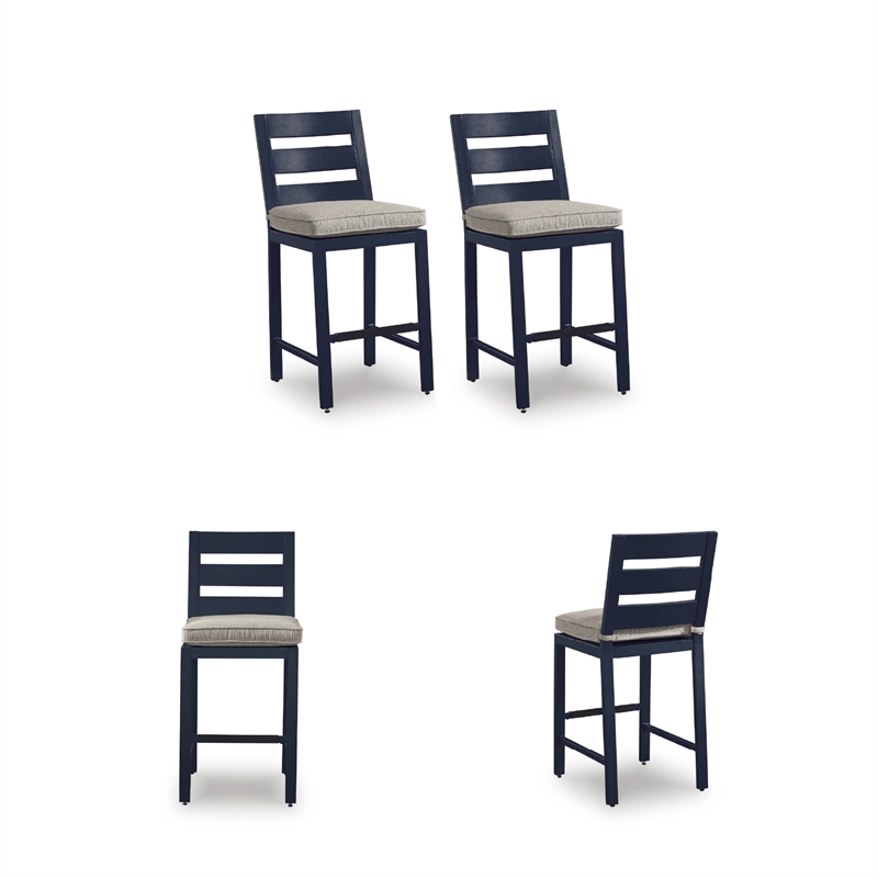 Signature Design by Ashley Bayou Clay Outdoor Bar Stool (Set of 2)