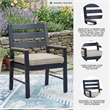 Signature Design by Ashley Bayou Clay Outdoor Arm Chair with Cushion (Set of 2)