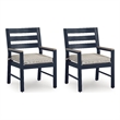 Signature Design by Ashley Bayou Clay Outdoor Arm Chair with Cushion (Set of 2)