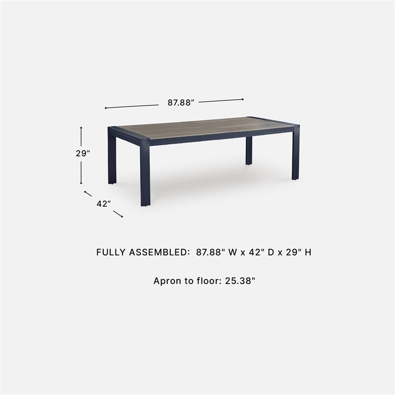 Signature Design by Ashley Bayou Clay Outdoor Dining Table