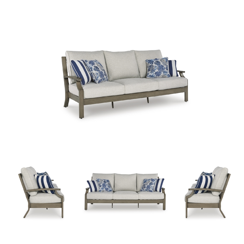 Signature Design by Ashley Fescue Lagoon Outdoor Sofa with Cushion