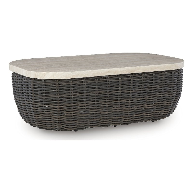 Signature Design by Ashley Peridot Trellis Outdoor Coffee Table