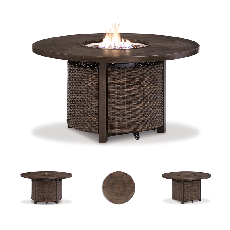 Signature Design by Ashley Cattail Foam Fire Pit Table