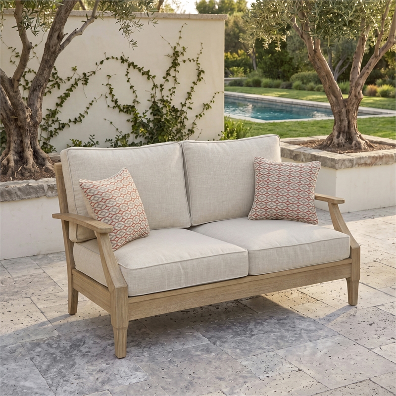 Signature Design by Ashley Filament Lattice Loveseat with Cushion