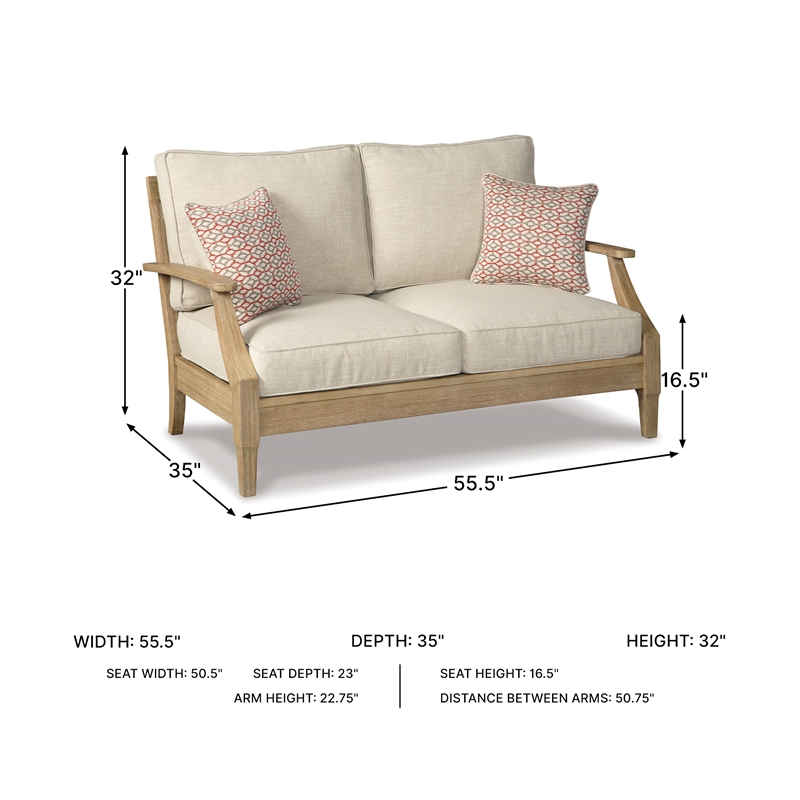 Signature Design by Ashley Filament Lattice Loveseat with Cushion