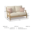 Signature Design by Ashley Filament Lattice Loveseat with Cushion