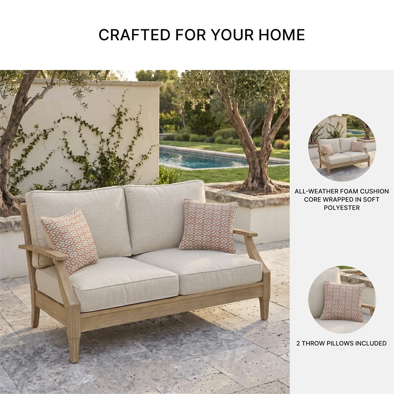 Signature Design by Ashley Filament Lattice Loveseat with Cushion