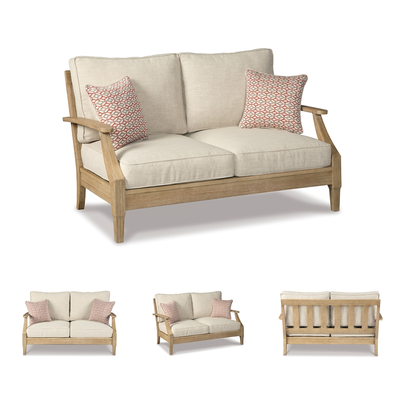 Signature Design by Ashley Filament Lattice Loveseat with Cushion