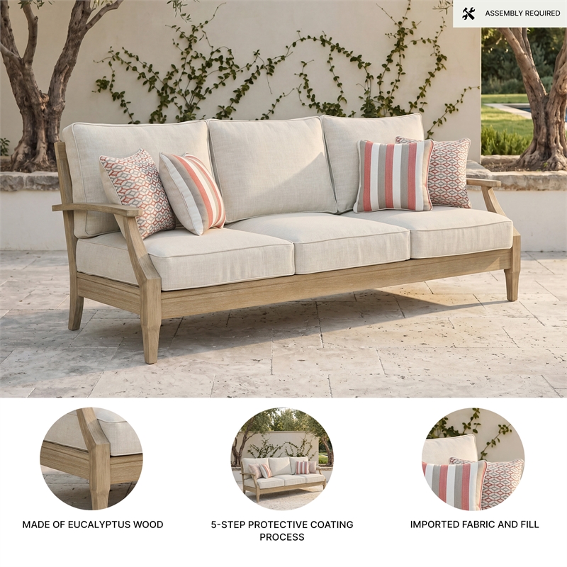 Signature Design by Ashley Filament Lattice Sofa with Cushion