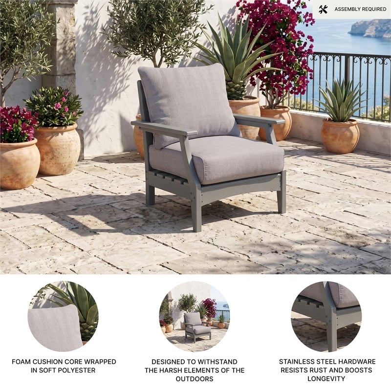 Signature Design by Ashley Birch Creek Outdoor Lounge Chair with Cushion