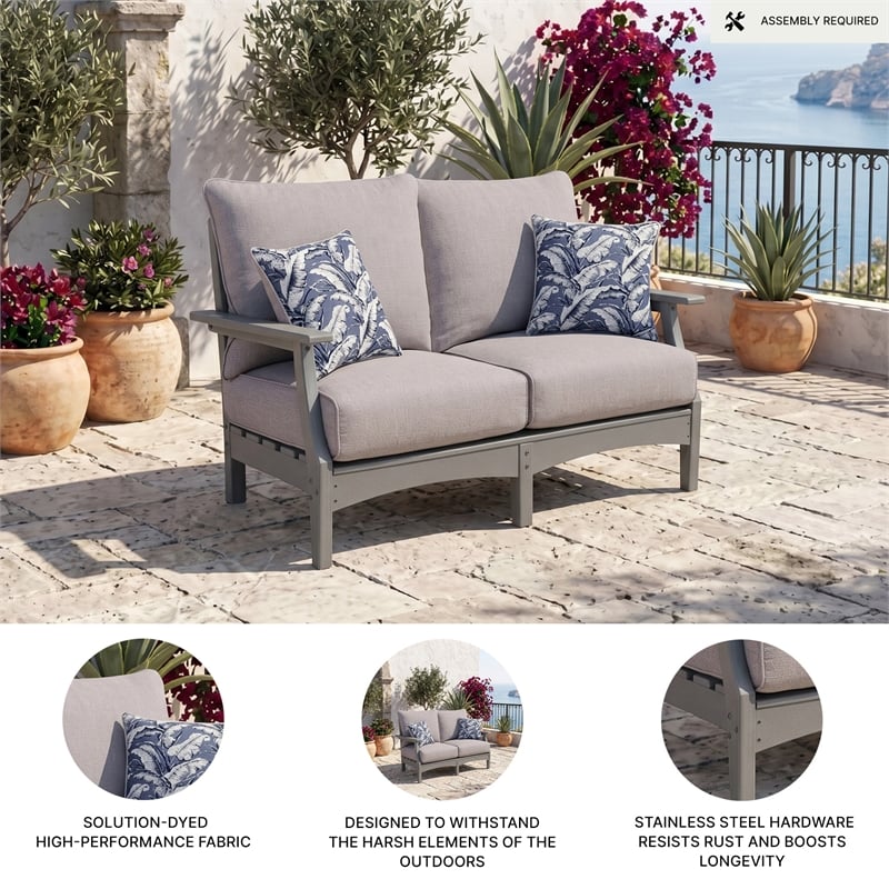Signature Design by Ashley Birch Creek Outdoor Loveseat with Cushion