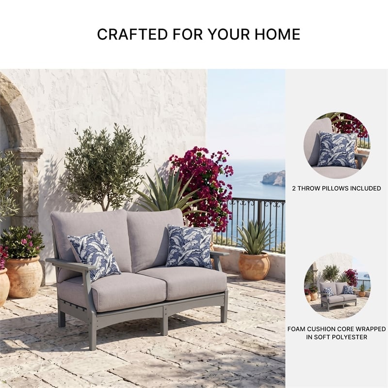 Signature Design by Ashley Birch Creek Outdoor Loveseat with Cushion