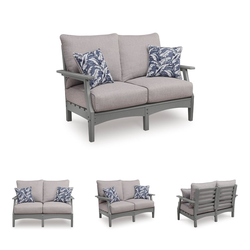 Signature Design by Ashley Birch Creek Outdoor Loveseat with Cushion