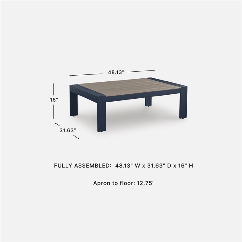 Signature Design by Ashley Bayou Clay Outdoor Coffee Table