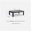 Signature Design by Ashley Bayou Clay Outdoor Coffee Table