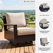 Signature Design by Ashley Bayou Clay Outdoor Swivel Glider Chair with Cushion