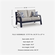 Signature Design by Ashley Bayou Clay Outdoor Loveseat with Cushion