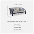 Signature Design by Ashley Bayou Clay Outdoor Sofa with Cushion