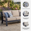 Signature Design by Ashley Bayou Clay Outdoor Sofa with Cushion