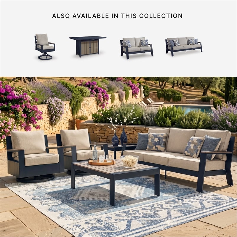 Signature Design by Ashley Bayou Clay Outdoor Sofa with Cushion