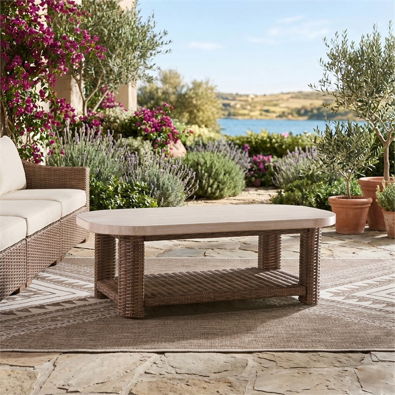 Signature Design by Ashley Osprey Swell Outdoor Coffee Table