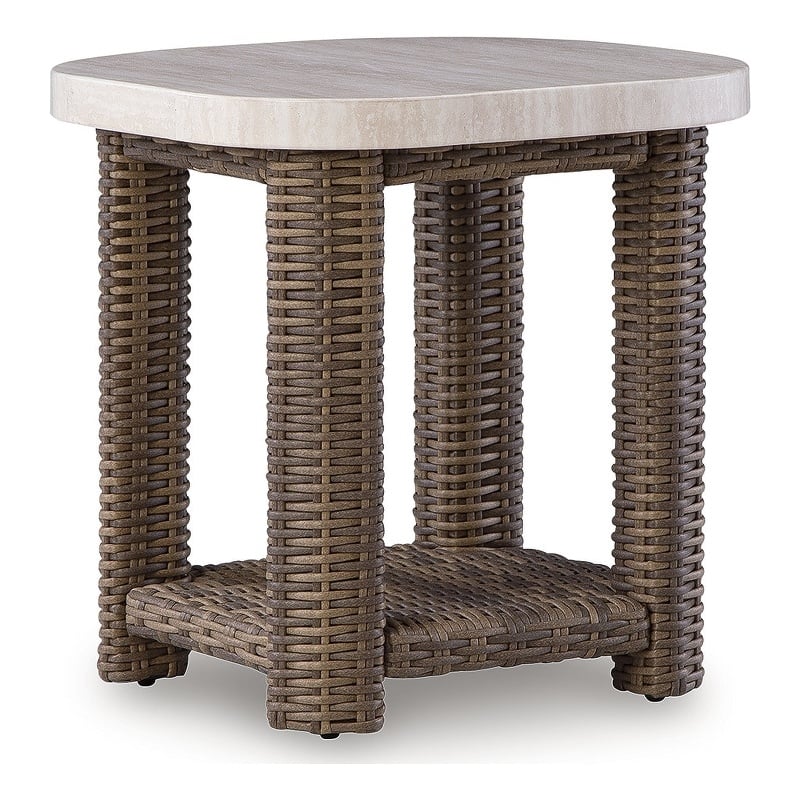Signature Design by Ashley Osprey Swell Outdoor End Table