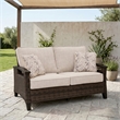 Signature Design by Ashley Pinecone Vale Outdoor Loveseat with Cushion